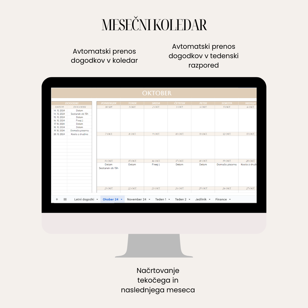 Digitalni planer - Minimalist