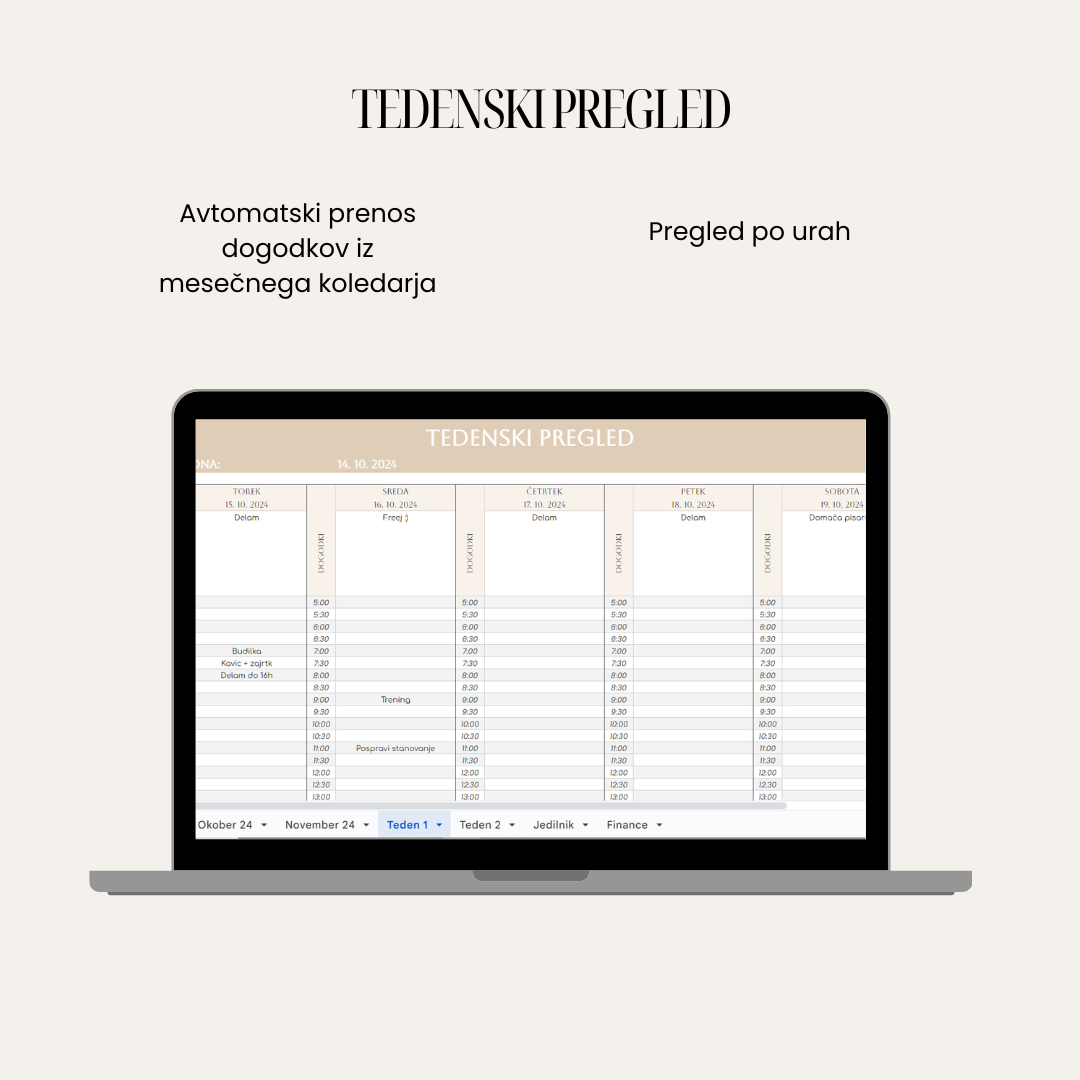 Digitalni planer - Minimalist