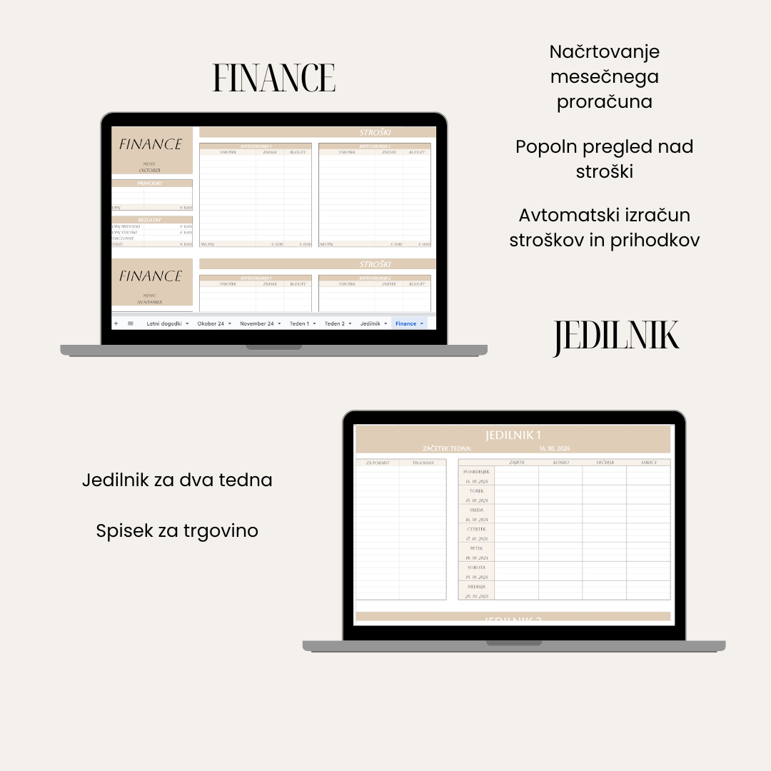Digitalni planer - Minimalist