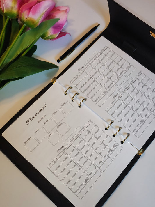 Plan treningov, trening, fitnes, aktivnost, telovadba